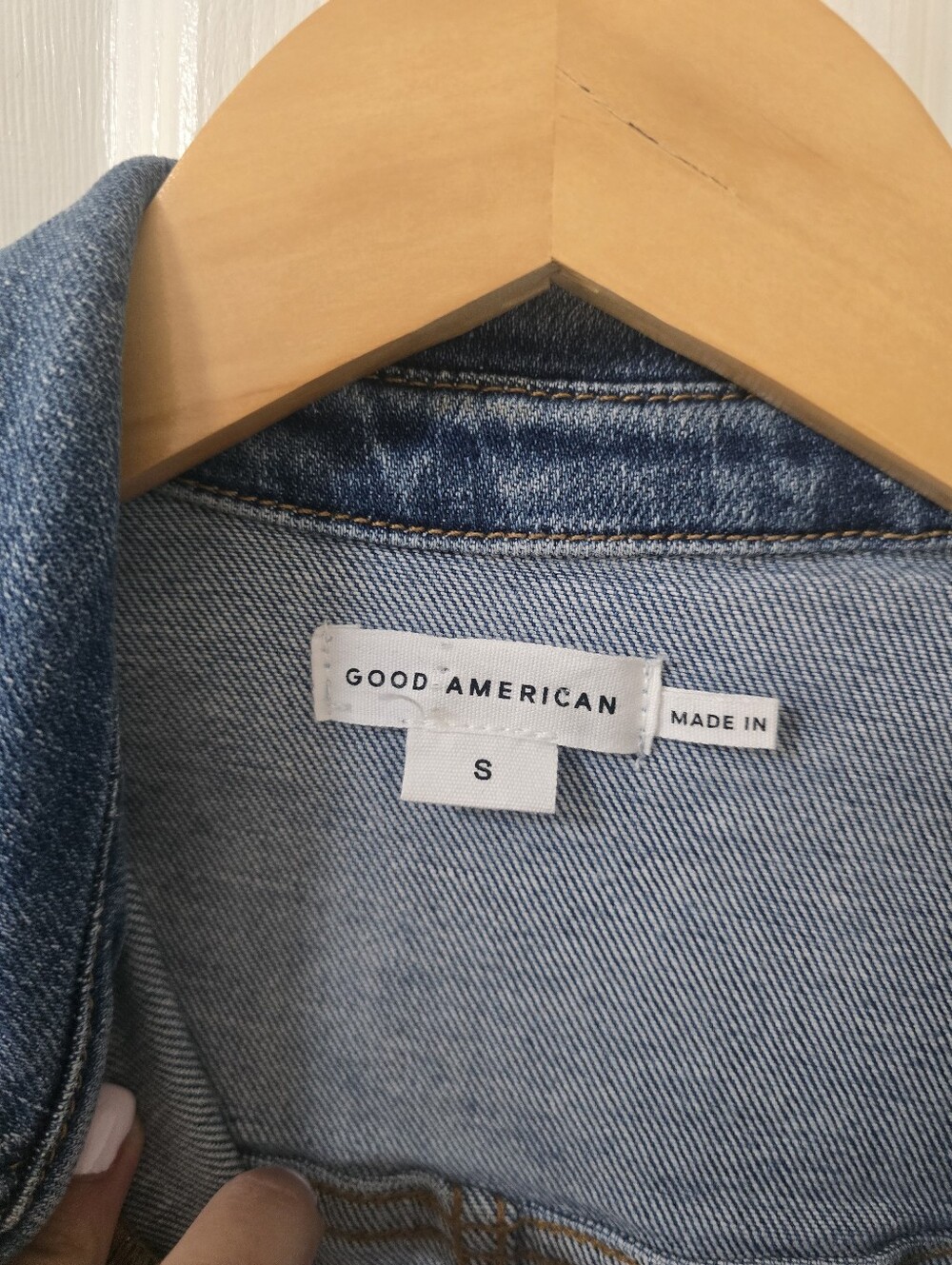 Good American Fit For Success Short Sleeve Denim Jumpsuit Size S - Picture 3 of 6